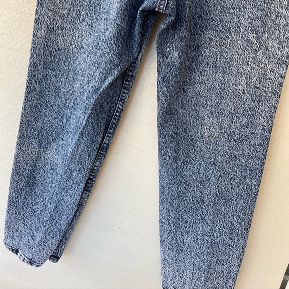 Lee | Vintage 80s 90s Curvy Petite High-Waist Acid-Washed Tapered Mom Jeans - Picture 10 of 12